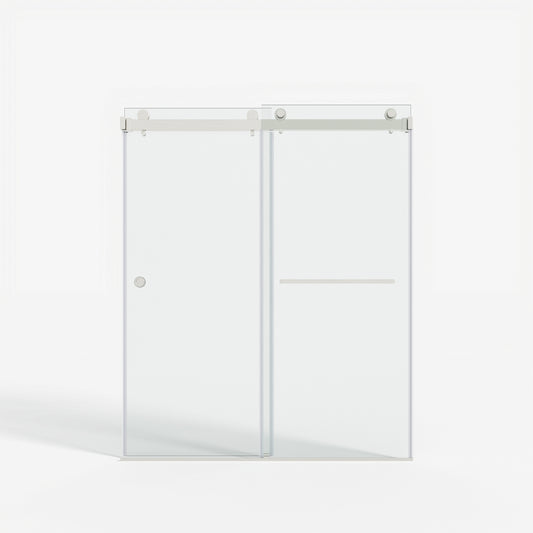 55-59" x 72" Double Sliding Shower Door with Tempered Glass Durable & Waterproof Perfect for Bathrooms