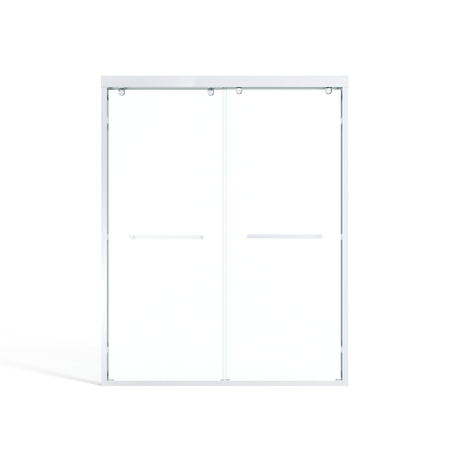 60" x 76" Double Sliding Shower Door with Tempered Glass Durable & Waterproof Perfect for Bathrooms