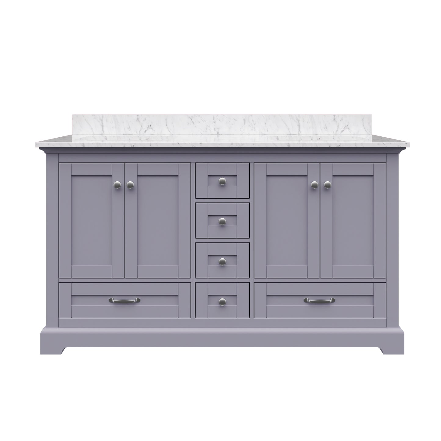 Solid Wood Frame Bathroom Vanity with Spacious Storage