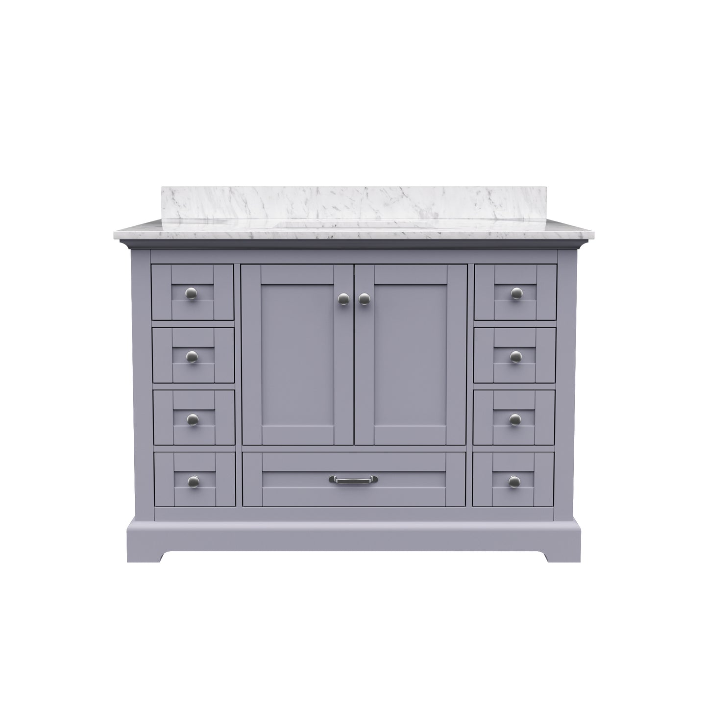 Solid Wood Frame Bathroom Vanity with Spacious Storage