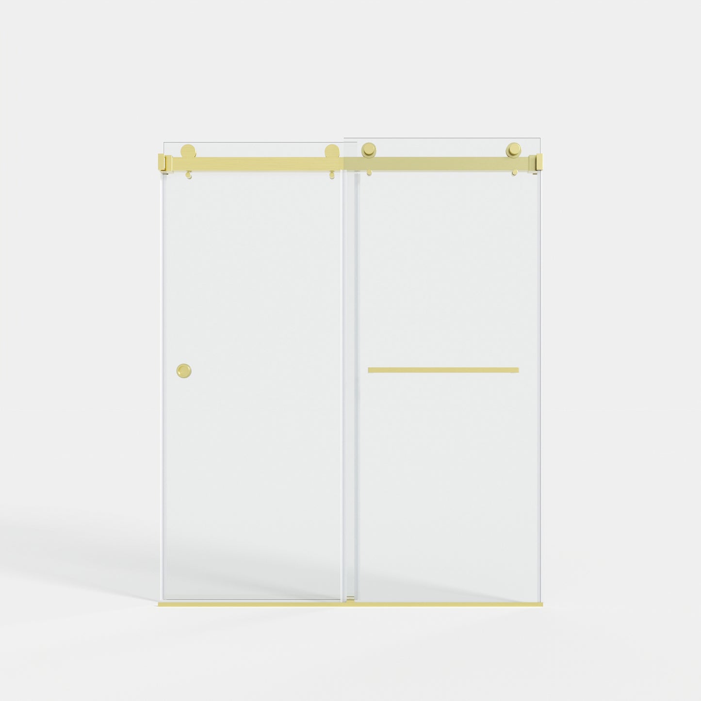 55-59" x 72" Double Sliding Shower Door with Tempered Glass Durable & Waterproof Perfect for Bathrooms