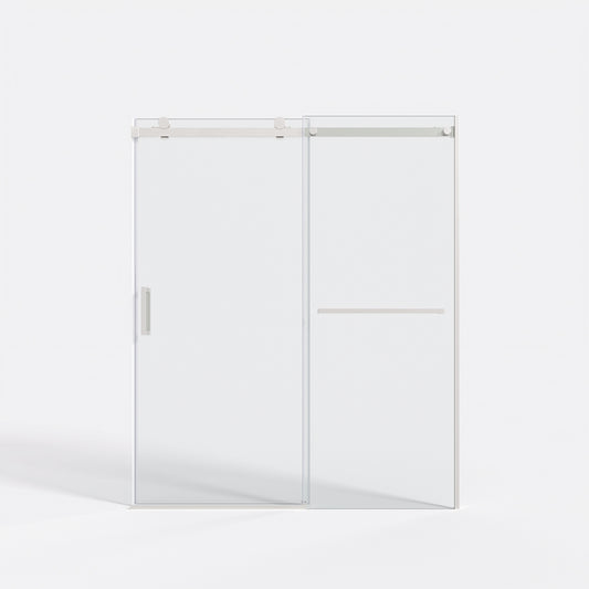 56-60" x 72" Single Sliding Shower Door with Tempered Glass Durable & Waterproof Perfect for Bathrooms