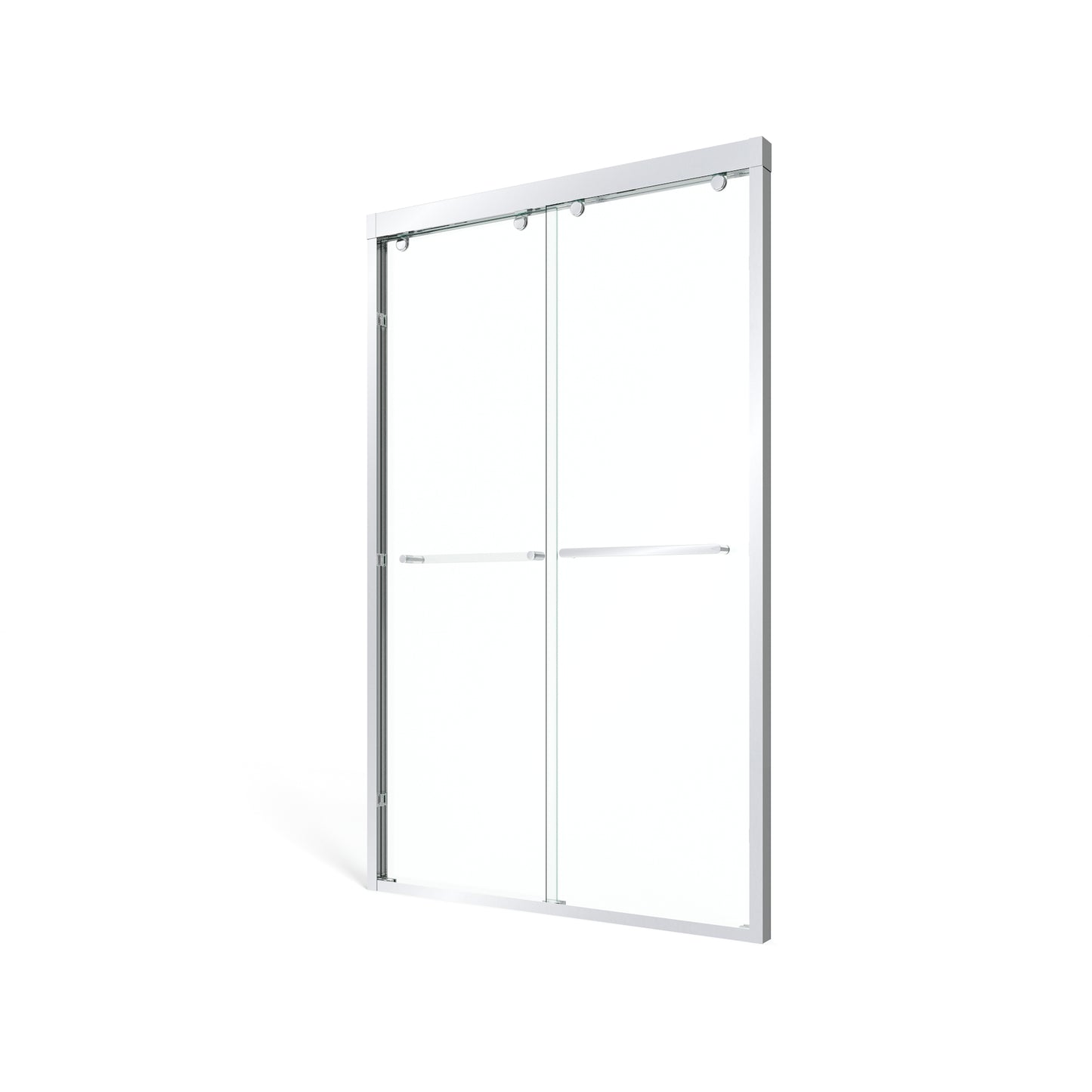 48" x 75" Double Sliding Shower Door with Tempered Glass Durable & Waterproof Perfect for Bathrooms