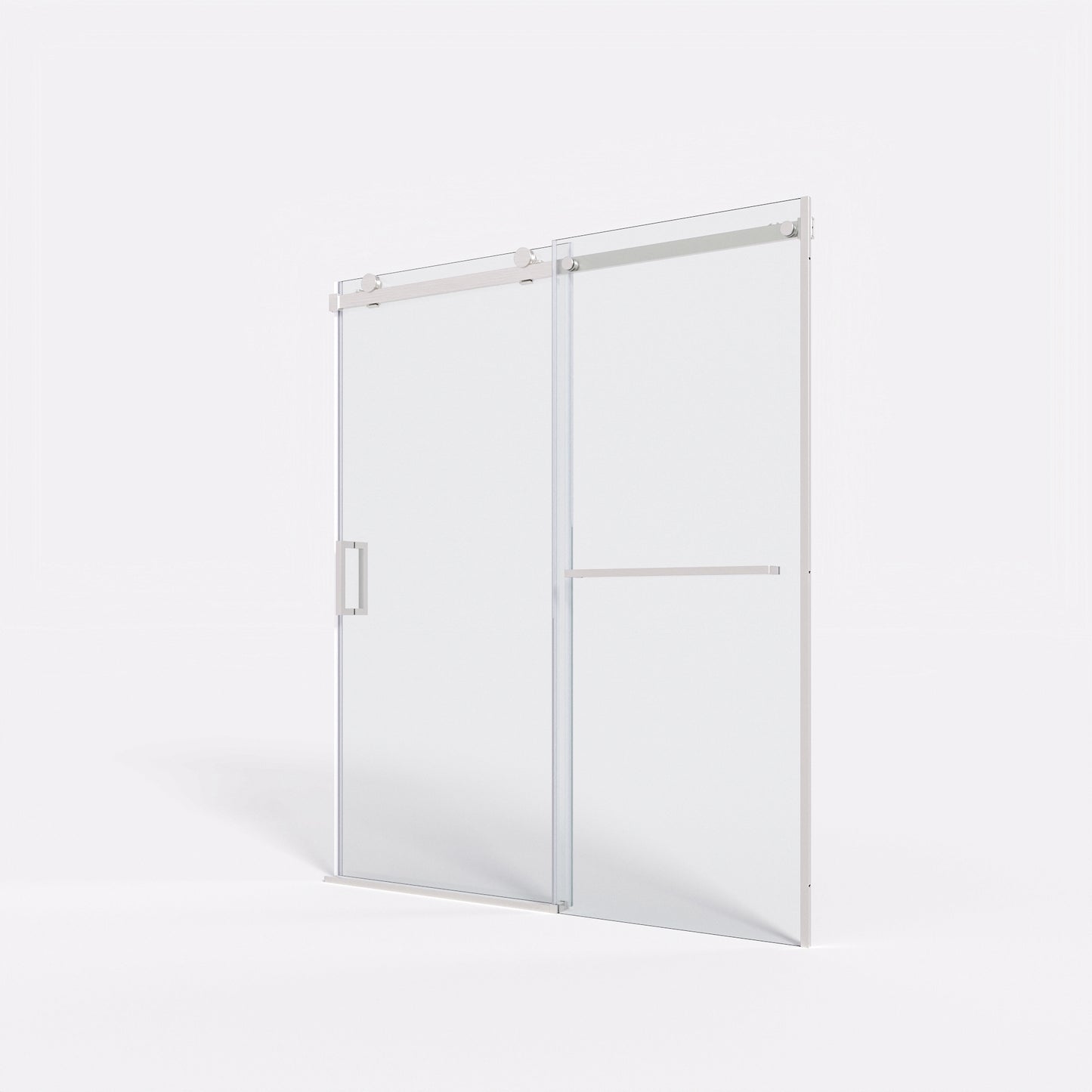 56-60" x 72" Single Sliding Shower Door with Tempered Glass Durable & Waterproof Perfect for Bathrooms