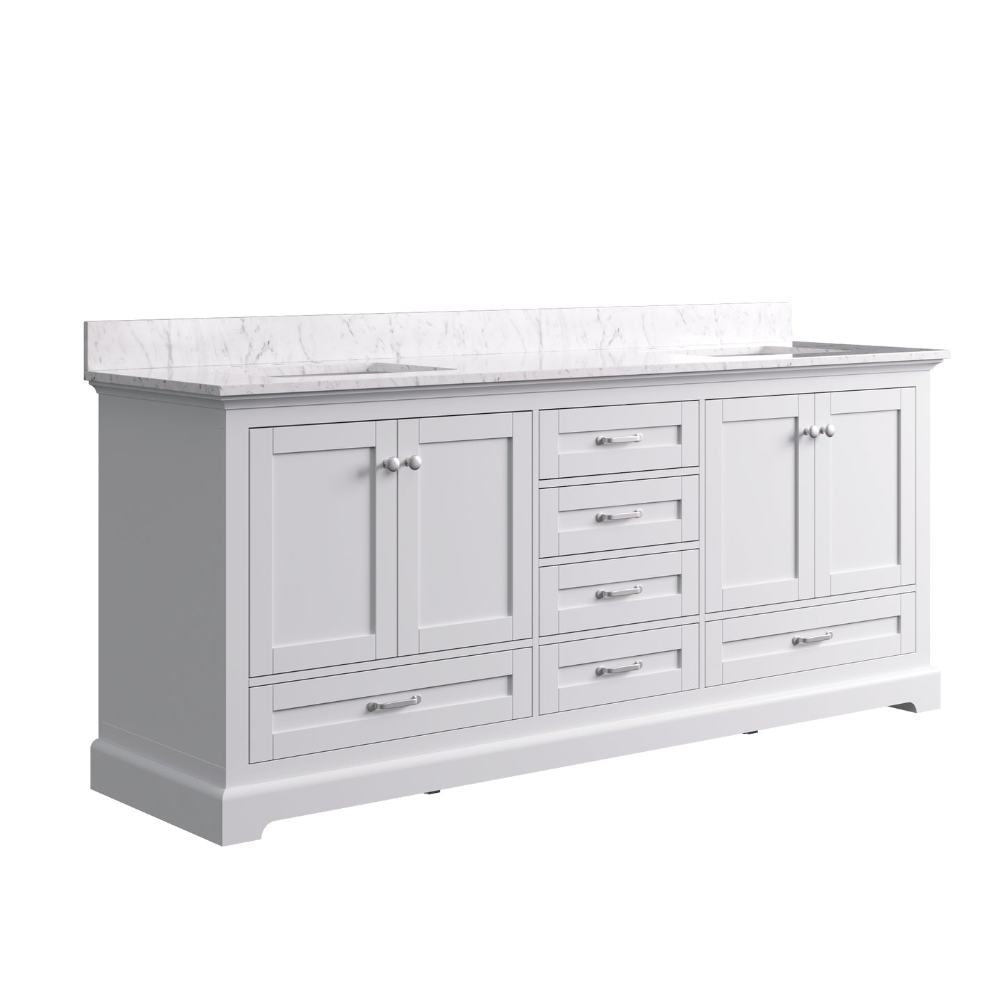 Solid Wood Frame Bathroom Vanity with Spacious Storage