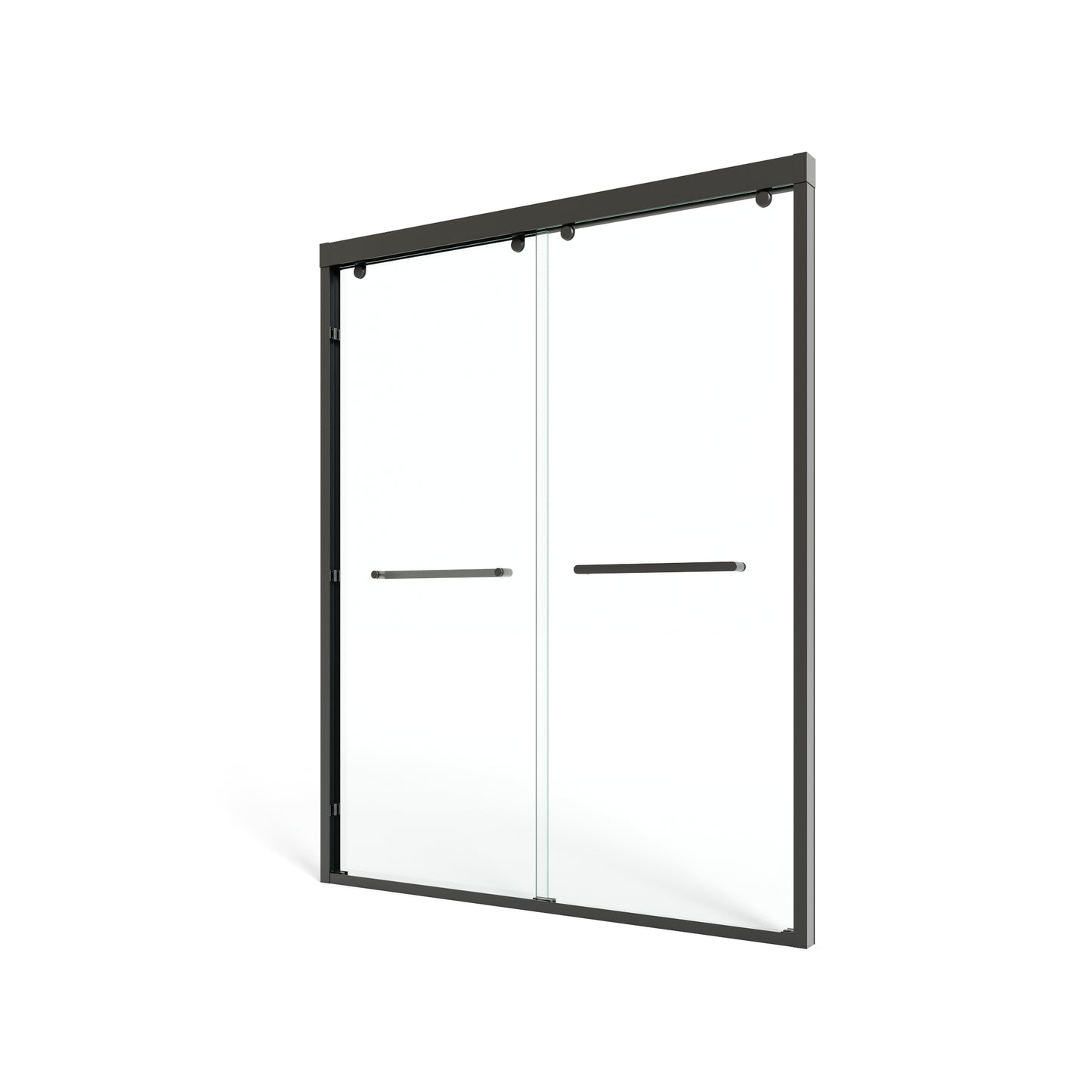 60" x 76" Double Sliding Shower Door with Tempered Glass Durable & Waterproof Perfect for Bathrooms
