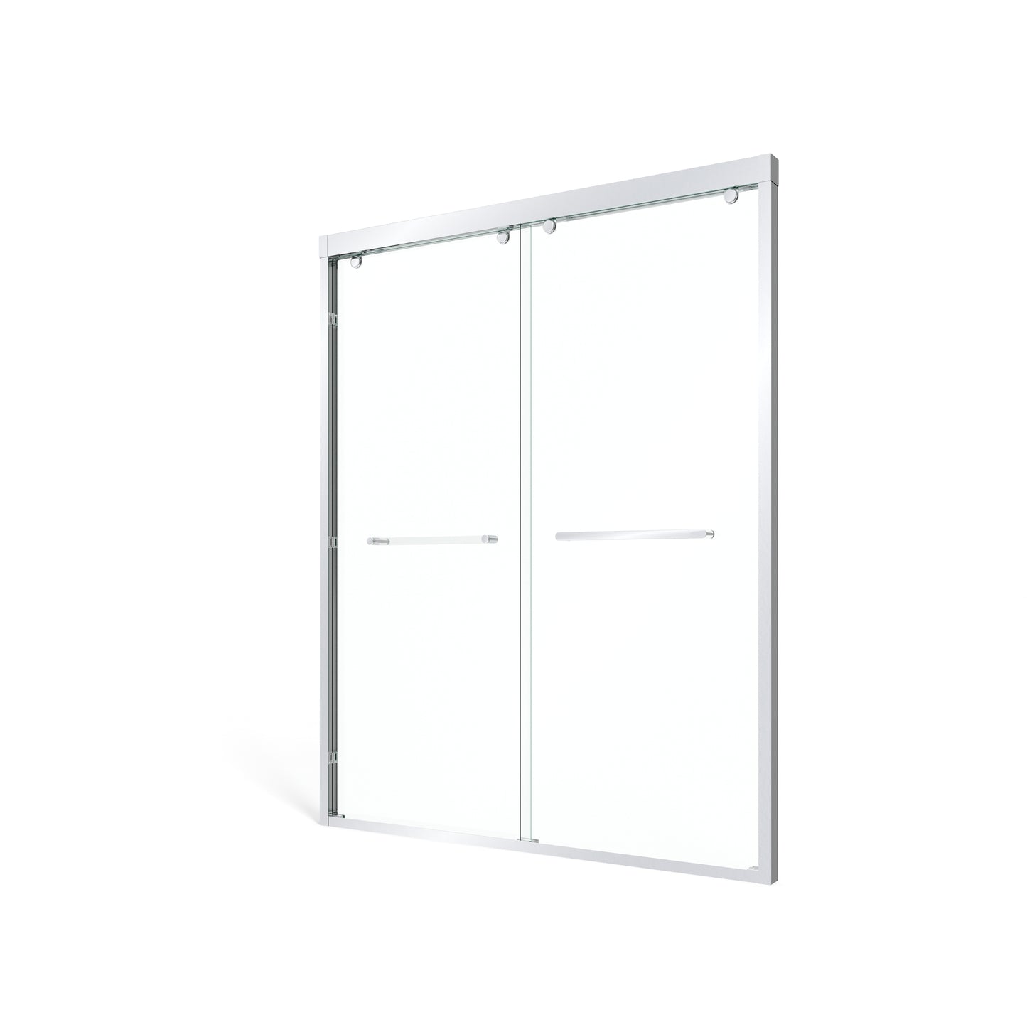 60" x 76" Double Sliding Shower Door with Tempered Glass Durable & Waterproof Perfect for Bathrooms