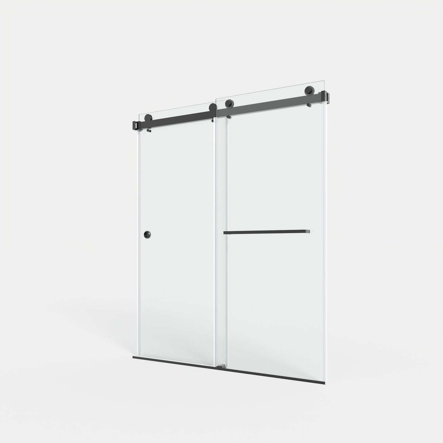 55-59" x 72" Double Sliding Shower Door with Tempered Glass Durable & Waterproof Perfect for Bathrooms