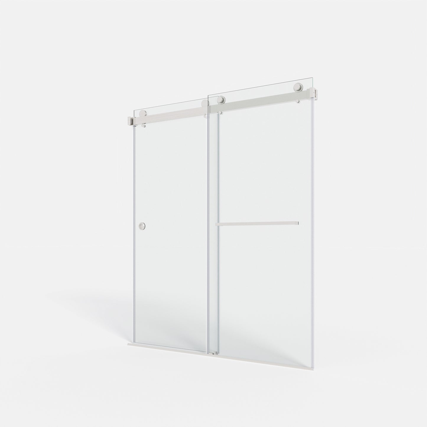 55-59" x 72" Double Sliding Shower Door with Tempered Glass Durable & Waterproof Perfect for Bathrooms