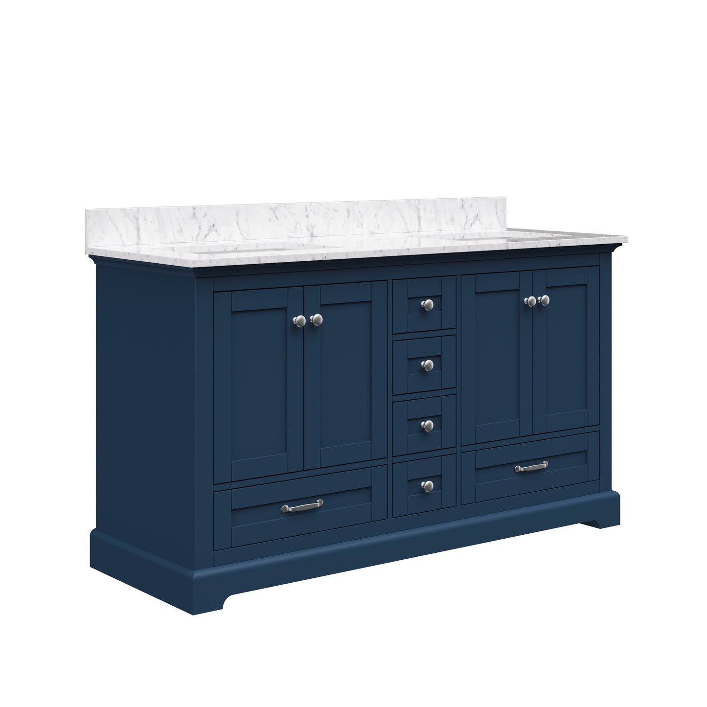 Solid Wood Frame Bathroom Vanity with Spacious Storage