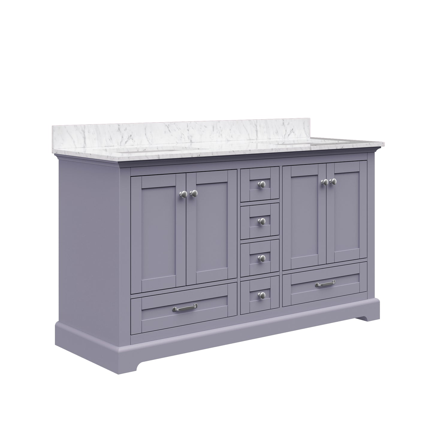 Solid Wood Frame Bathroom Vanity with Spacious Storage