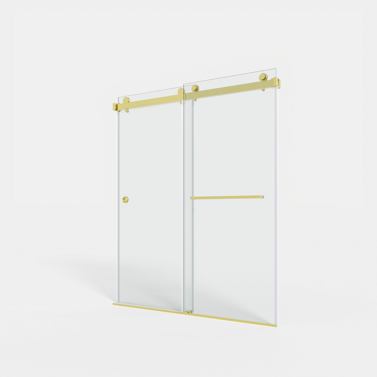 55-59" x 72" Double Sliding Shower Door with Tempered Glass Durable & Waterproof Perfect for Bathrooms