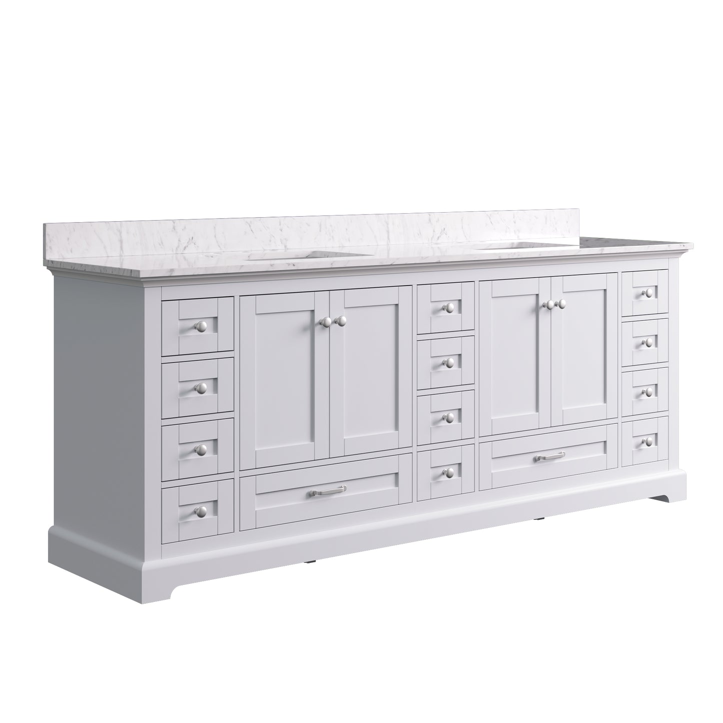 Solid Wood Frame Bathroom Vanity with Spacious Storage