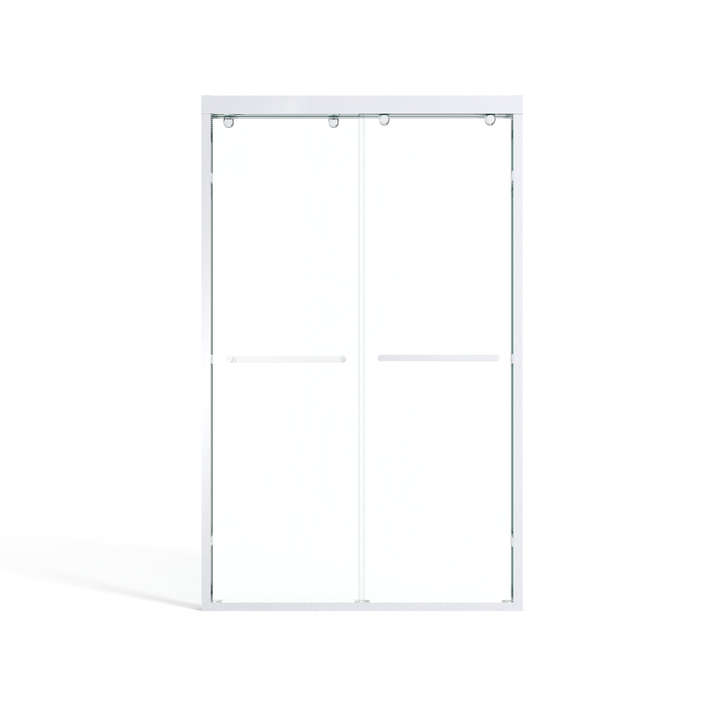 48" x 75" Double Sliding Shower Door with Tempered Glass Durable & Waterproof Perfect for Bathrooms