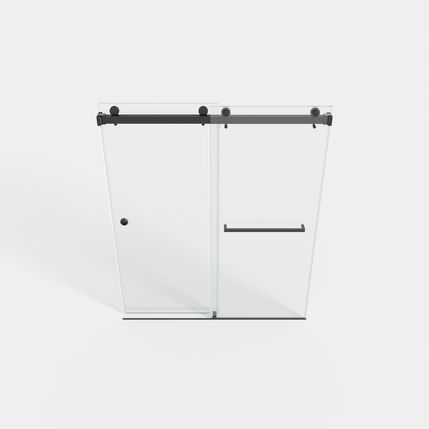 55-59" x 72" Double Sliding Shower Door with Tempered Glass Durable & Waterproof Perfect for Bathrooms