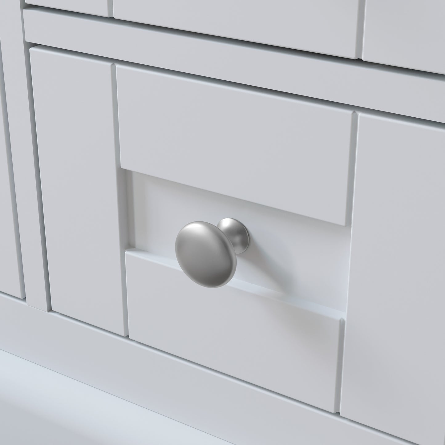 Solid Wood Frame Bathroom Vanity with Spacious Storage