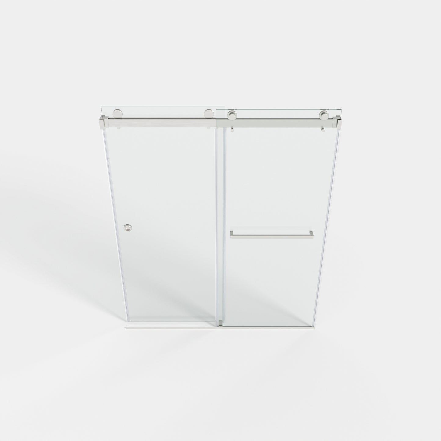 55-59" x 72" Double Sliding Shower Door with Tempered Glass Durable & Waterproof Perfect for Bathrooms