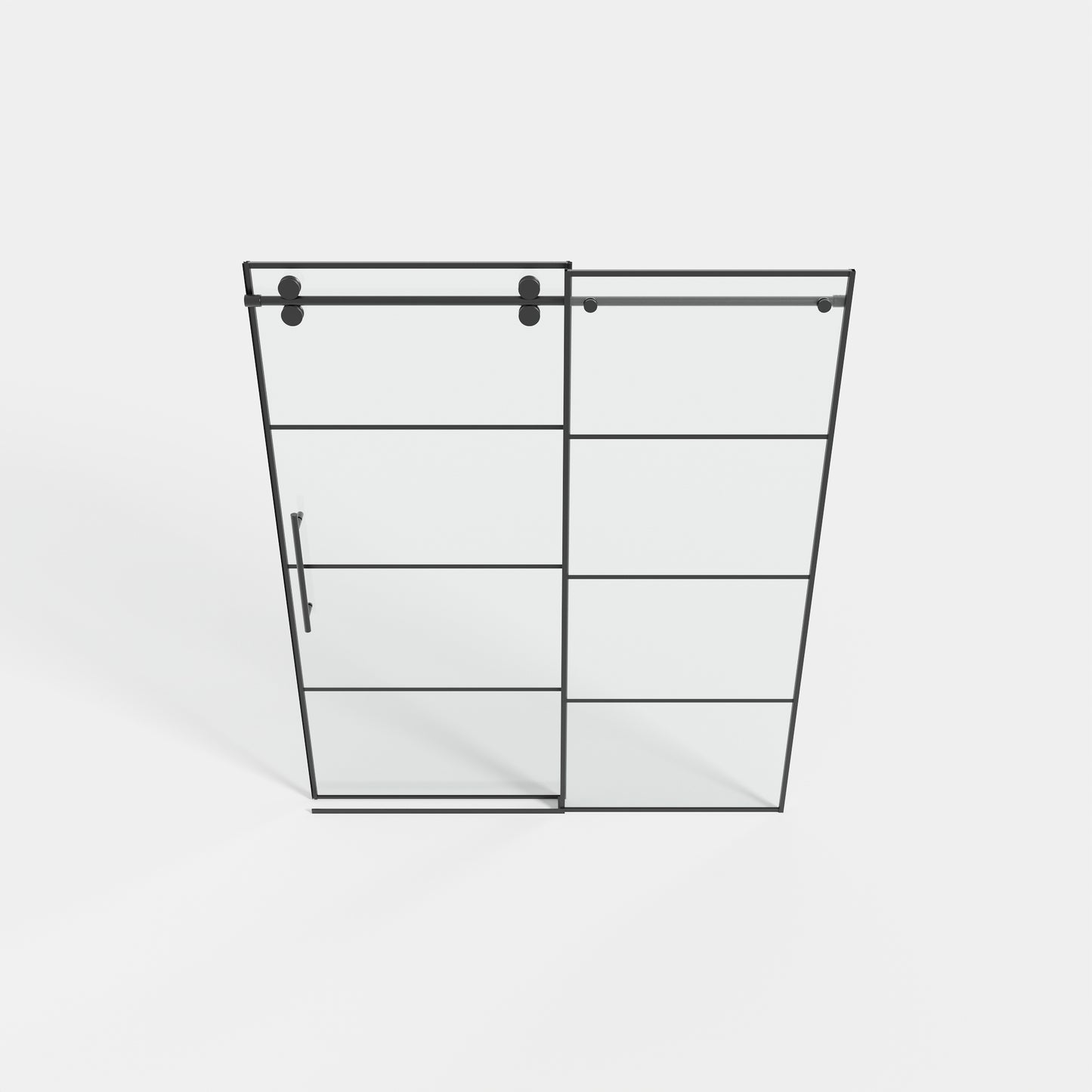 56-60" x 72" Single Sliding Shower Door with Tempered Glass Durable & Waterproof Perfect for Bathrooms