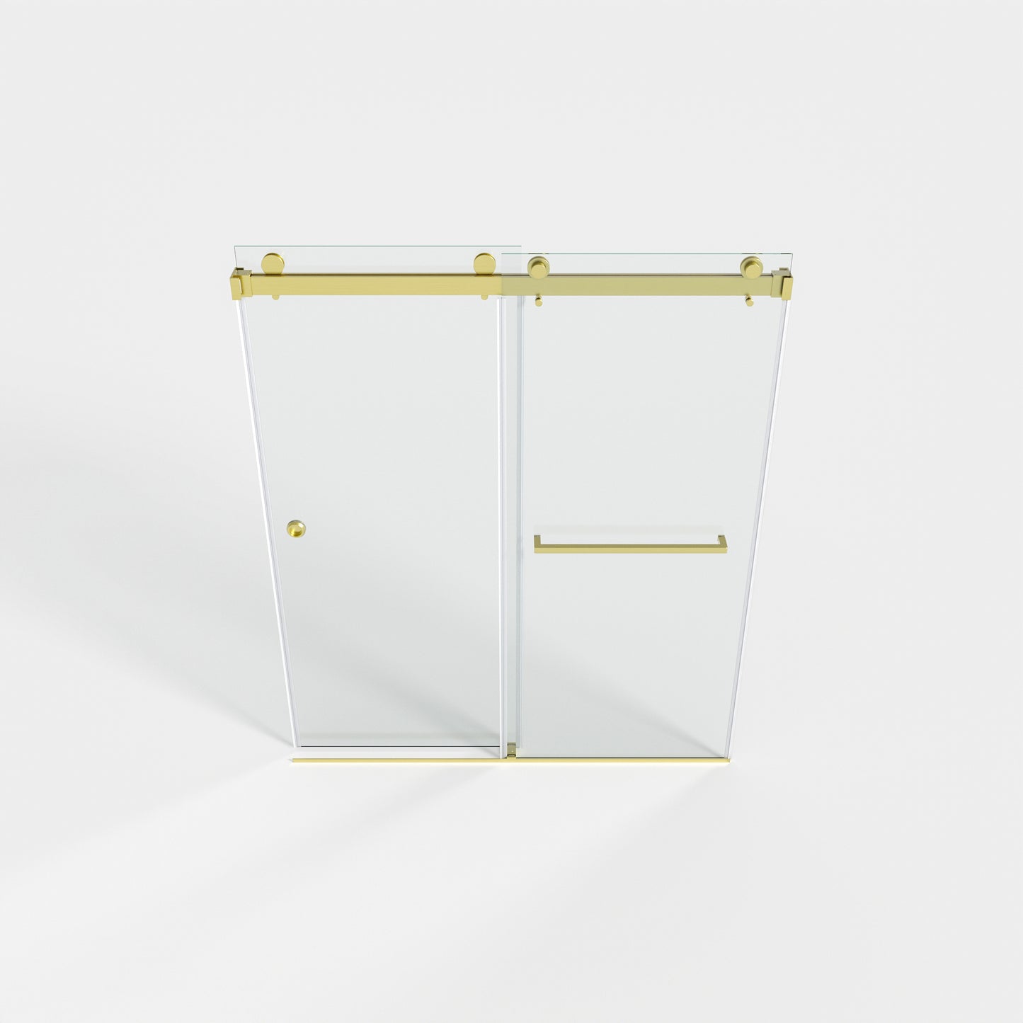 55-59" x 72" Double Sliding Shower Door with Tempered Glass Durable & Waterproof Perfect for Bathrooms