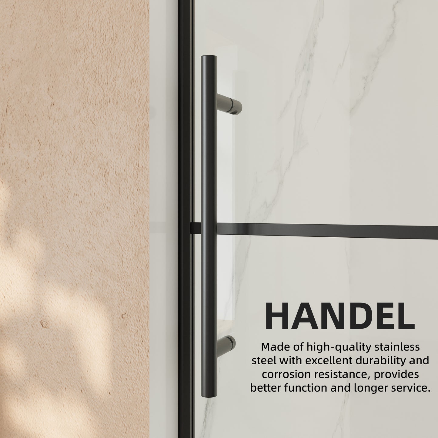 56-60" x 72" Single Sliding Shower Door with Tempered Glass Durable & Waterproof Perfect for Bathrooms