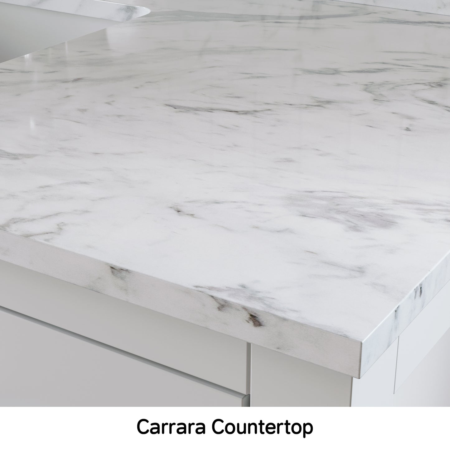 Solid Wood Frame Bathroom Vanity with Spacious Storage