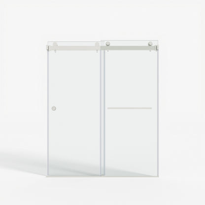 55-59" x 72" Double Sliding Shower Door with Tempered Glass Durable & Waterproof Perfect for Bathrooms
