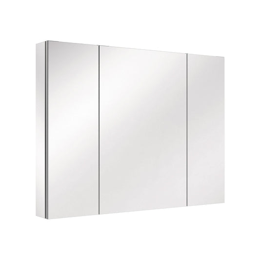 Triple Door Premium Medicine Cabinet with Mirror – 40" x 30", Surface or Recessed Mount