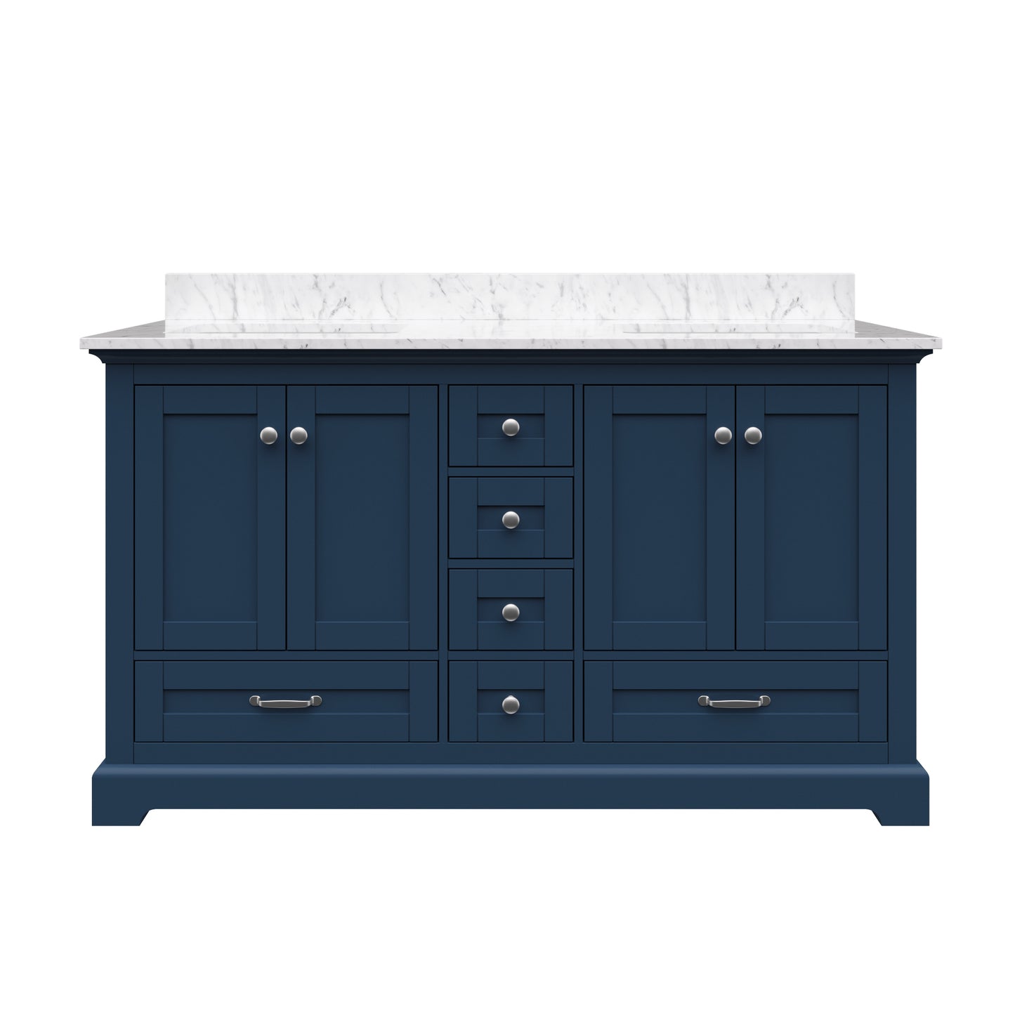 Solid Wood Frame Bathroom Vanity with Spacious Storage