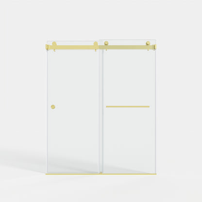 55-59" x 72" Double Sliding Shower Door with Tempered Glass Durable & Waterproof Perfect for Bathrooms