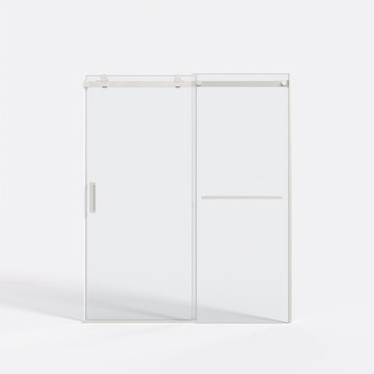 56-60" x 72" Single Sliding Shower Door with Tempered Glass Durable & Waterproof Perfect for Bathrooms