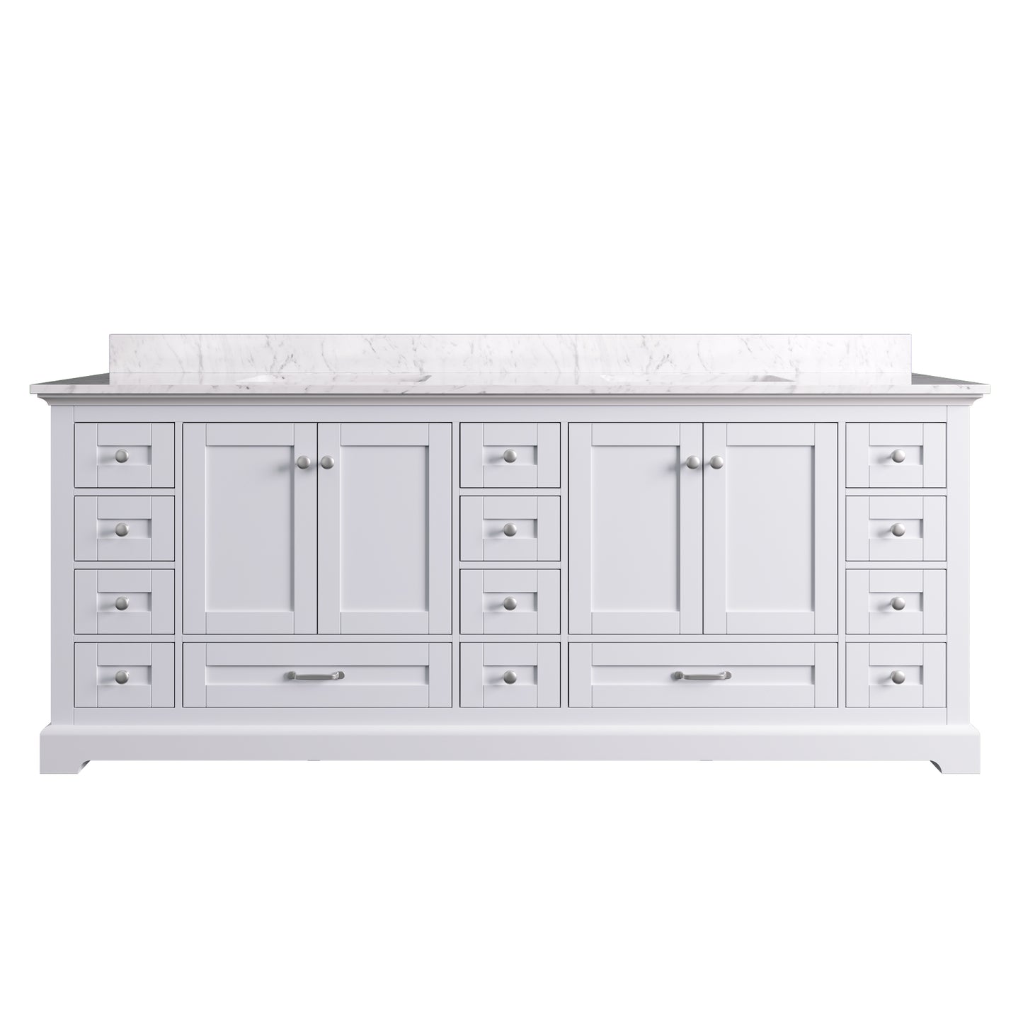 Solid Wood Frame Bathroom Vanity with Spacious Storage
