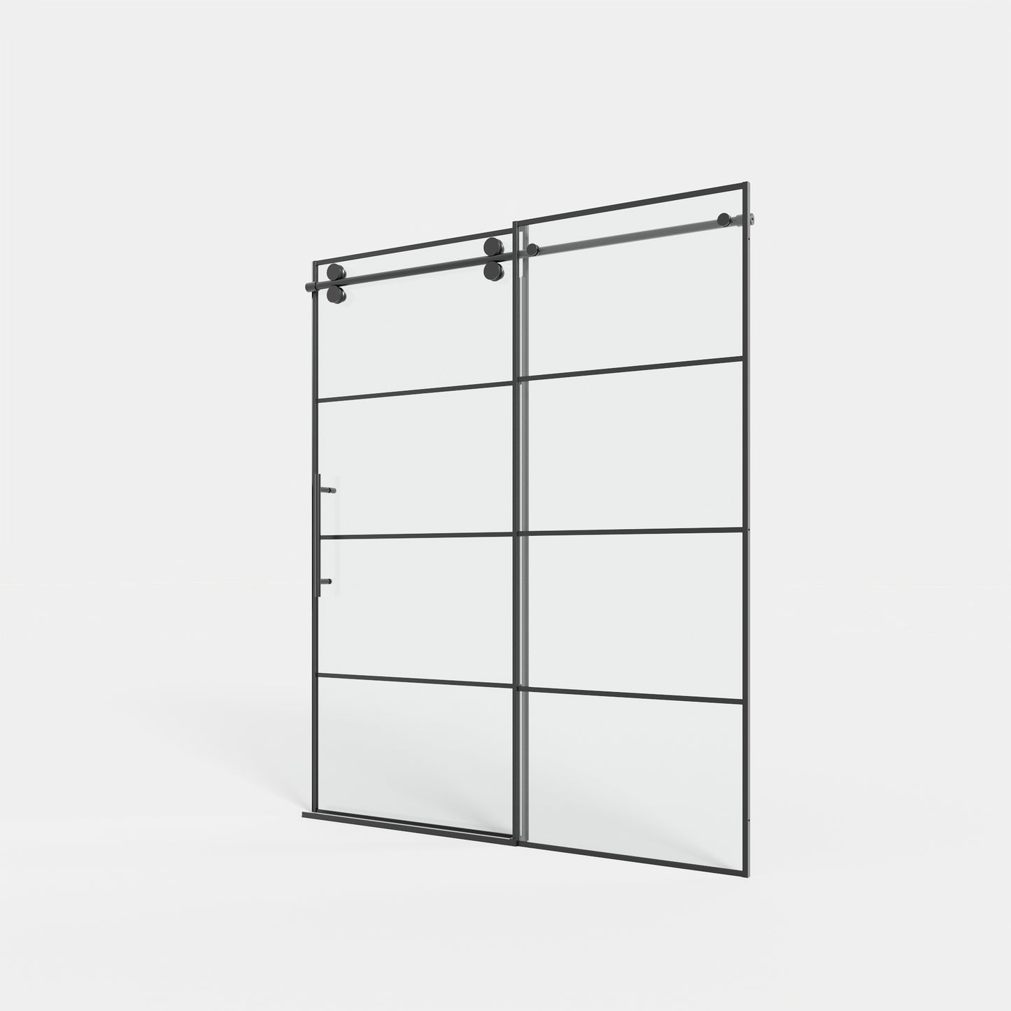 56-60" x 72" Single Sliding Shower Door with Tempered Glass Durable & Waterproof Perfect for Bathrooms