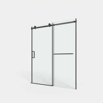 56-60" x 72" Single Sliding Shower Door with Tempered Glass Durable & Waterproof Perfect for Bathrooms