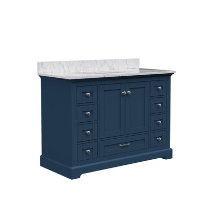Solid Wood Frame Bathroom Vanity with Spacious Storage