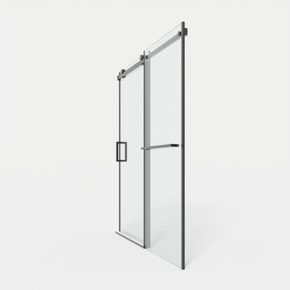 56-60" x 72" Single Sliding Shower Door with Tempered Glass Durable & Waterproof Perfect for Bathrooms