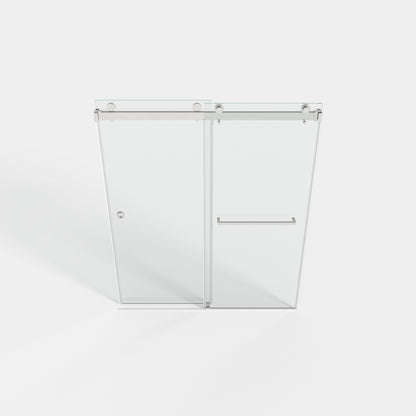 55-59" x 72" Double Sliding Shower Door with Tempered Glass Durable & Waterproof Perfect for Bathrooms