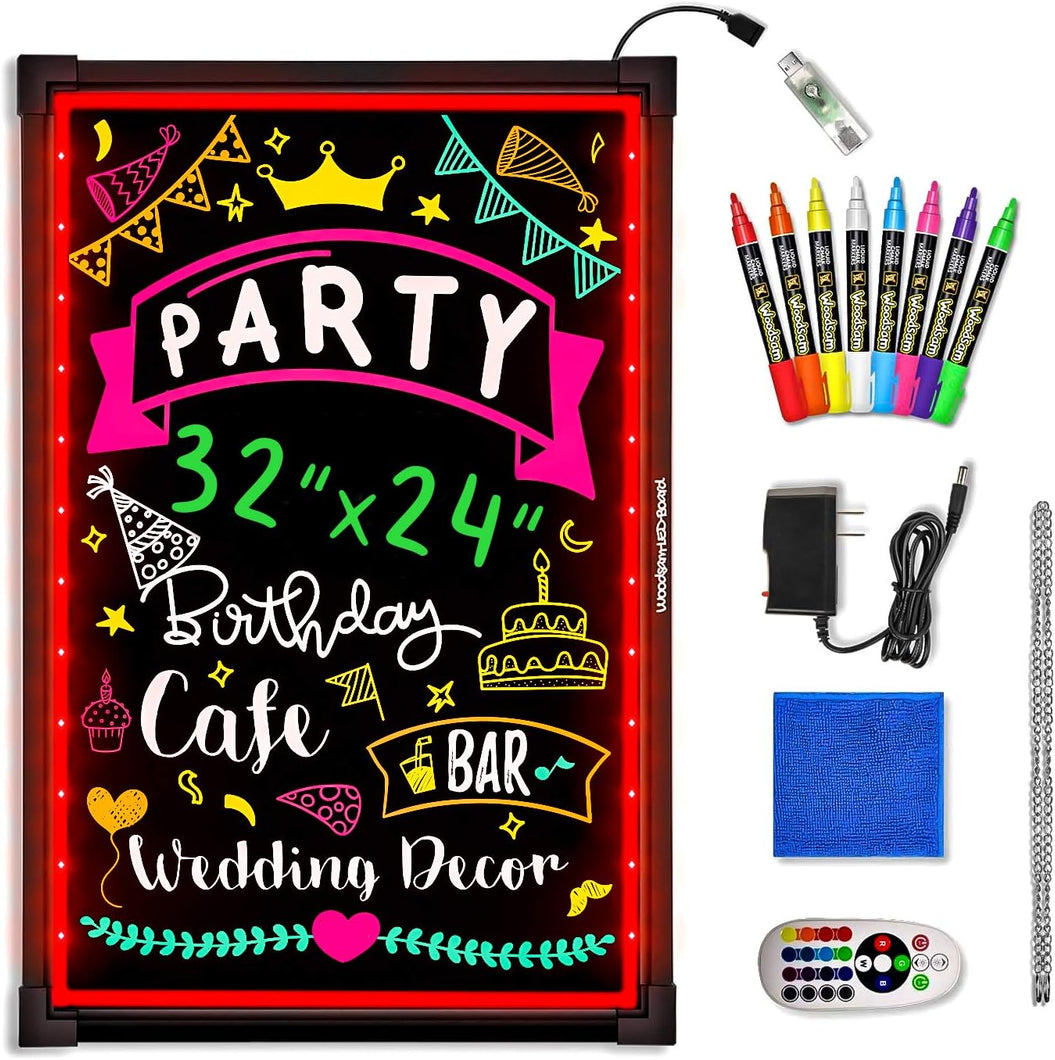 Woodsam LED Message Writing Board - 32