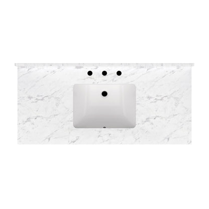 Solid Wood Frame Bathroom Vanity with Spacious Storage